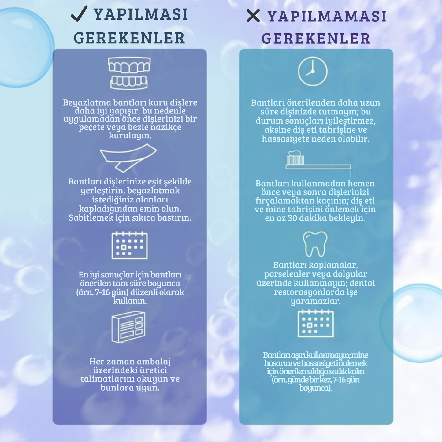 Eloura Diş Beyazlatma Bantları